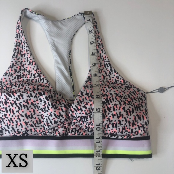 DKNY Sport Neon Pink & Yellow Patterned Sports Bra, Multiple Sizes, NWT!! - Picture 8 of 15
